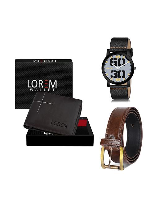 belt, wallet & watch gift combo - 19450145 - Very Small Image - 1