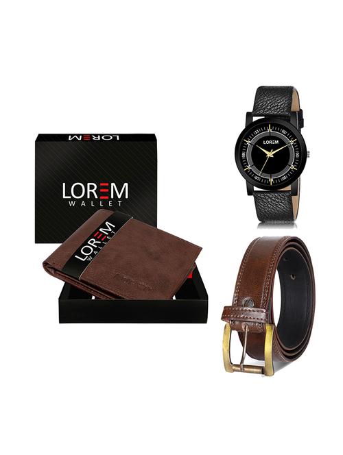 belt, wallet & watch gift combo - 19450161 - Very Small Image - 1