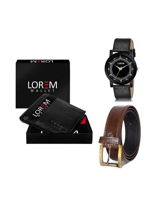 belt, wallet & watch gift combo - 19450164 - Very Small Image - 1