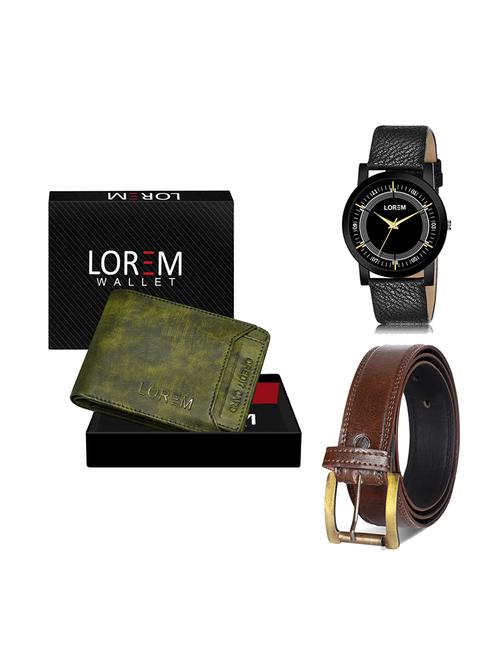belt, wallet & watch gift combo - 19450176 - Very Small Image - 1