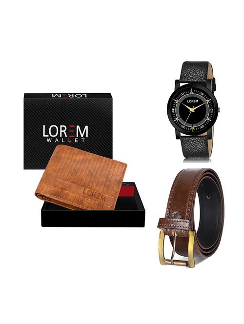 belt, wallet & watch gift combo - 19450178 - Very Small Image - 1