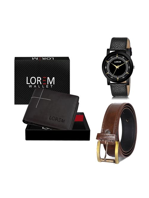 belt, wallet & watch gift combo - 19450190 - Very Small Image - 1
