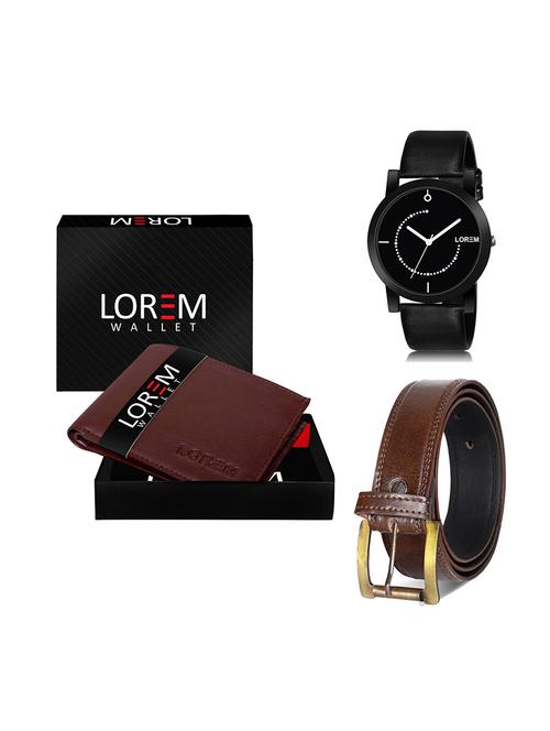 belt, wallet & watch gift combo - 19450208 - Very Small Image - 1