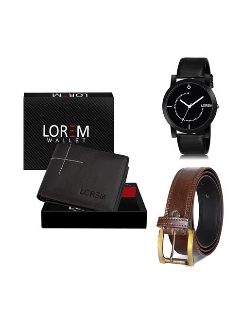 belt, wallet & watch gift combo - 19450235 - Very Small Image - 1