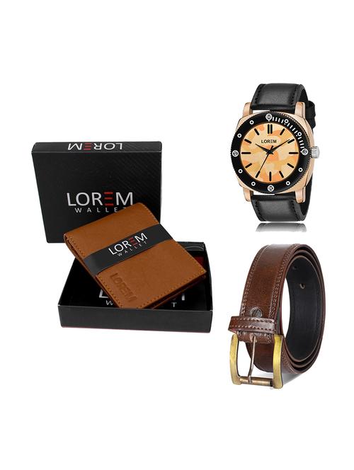 belt, wallet & watch gift combo - 19450242 - Very Small Image - 1