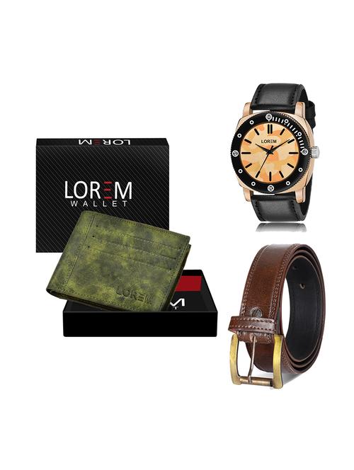 belt, wallet & watch gift combo - 19450256 - Very Small Image - 1