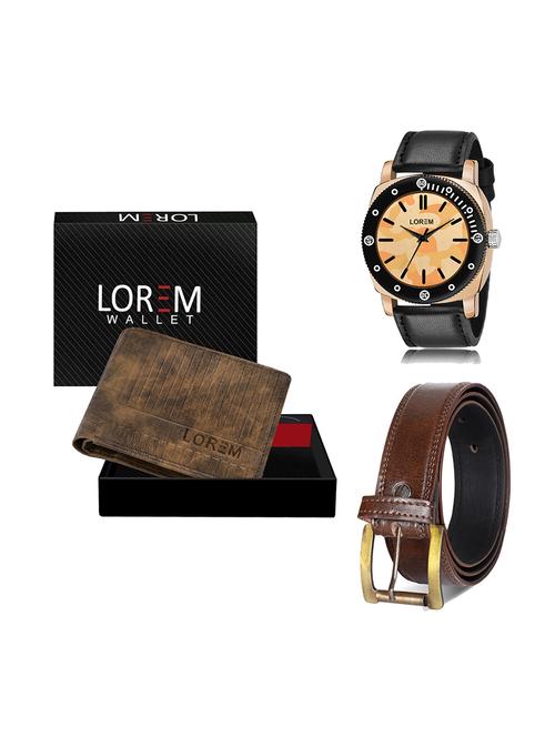 belt, wallet & watch gift combo - 19450267 - Very Small Image - 1