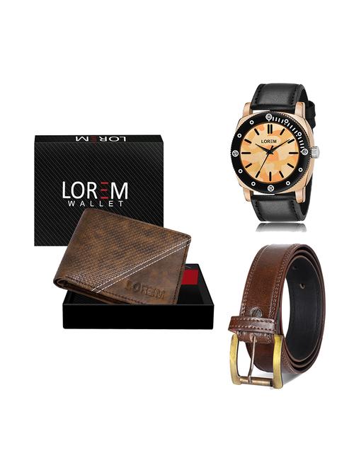 belt, wallet & watch gift combo - 19450271 - Very Small Image - 1