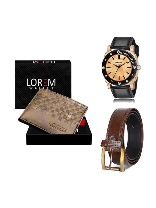 belt, wallet & watch gift combo - 19450275 - Very Small Image - 1