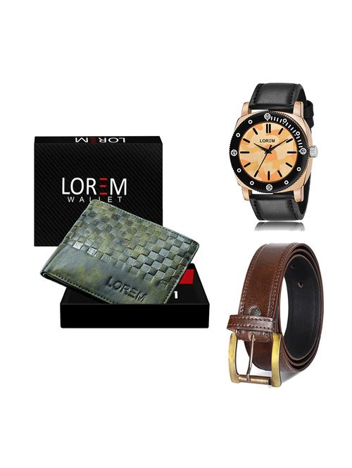 belt, wallet & watch gift combo - 19450277 - Very Small Image - 1