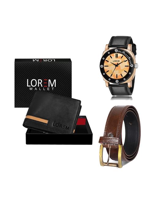 belt, wallet & watch gift combo - 19450281 - Very Small Image - 1