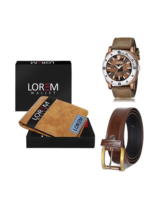 belt, wallet & watch gift combo - 19450295 - Very Small Image - 1