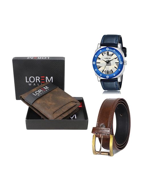 belt, wallet & watch gift combo - 19450334 - Very Small Image - 1