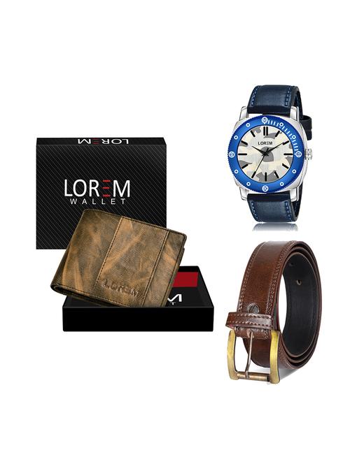 belt, wallet & watch gift combo - 19450349 - Very Small Image - 1