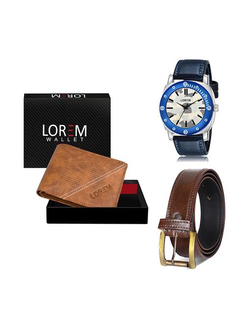 belt, wallet & watch gift combo - 19450362 - Very Small Image - 1