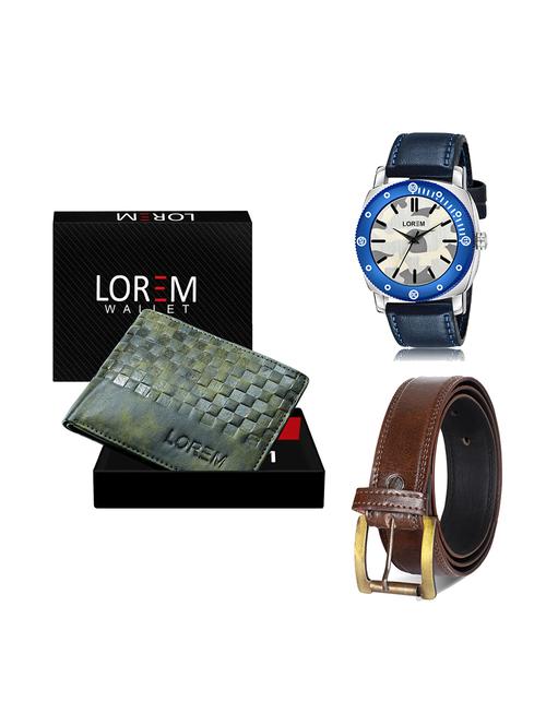 belt, wallet & watch gift combo - 19450367 - Very Small Image - 1