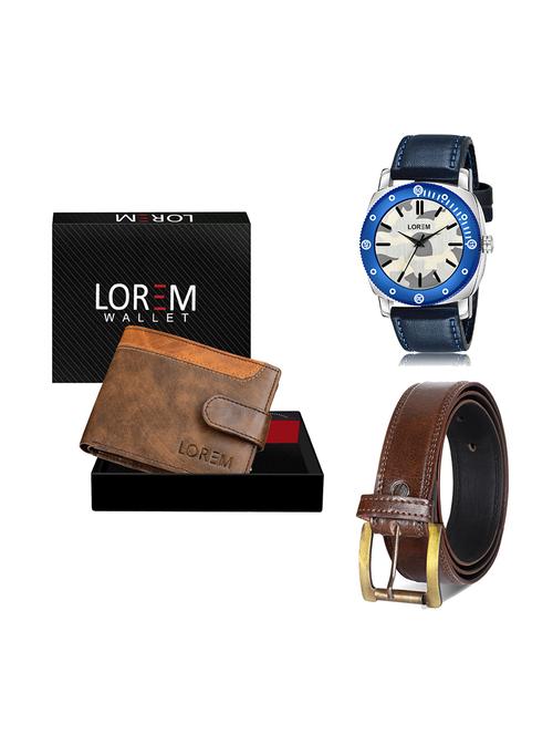 belt, wallet & watch gift combo - 19450373 - Very Small Image - 1