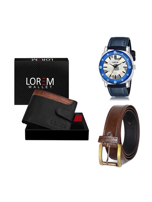 belt, wallet & watch gift combo - 19450374 - Very Small Image - 1