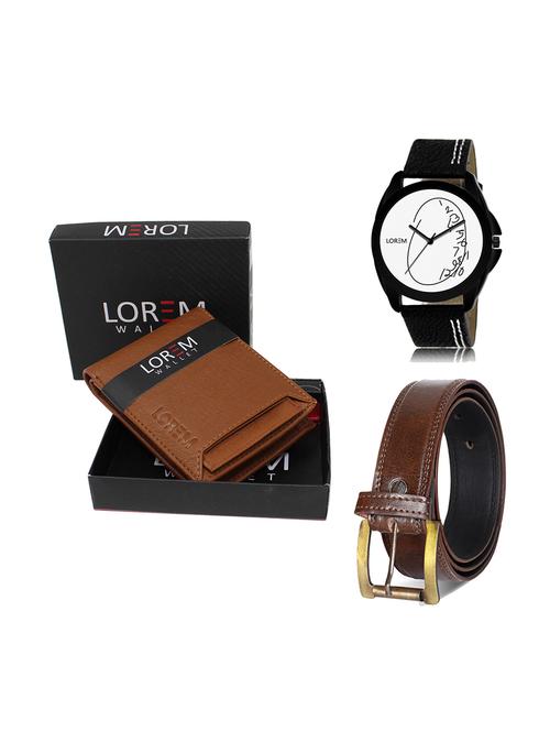belt, wallet & watch gift combo - 19450378 - Very Small Image - 1
