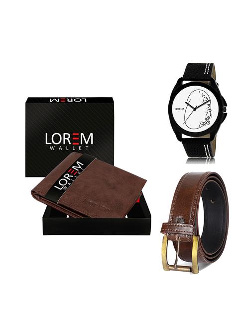 belt, wallet & watch gift combo - 19450386 - Very Small Image - 1