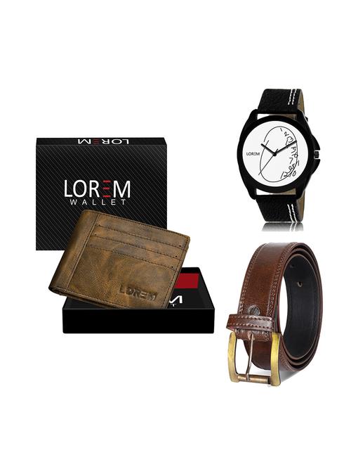 belt, wallet & watch gift combo - 19450393 - Very Small Image - 1