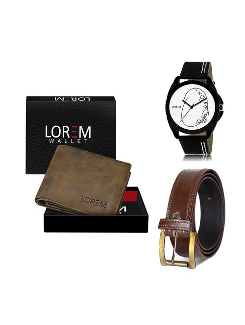 belt, wallet & watch gift combo - 19450399 - Very Small Image - 1