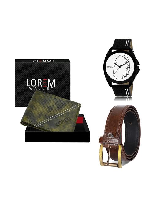 belt, wallet & watch gift combo - 19450408 - Very Small Image - 1