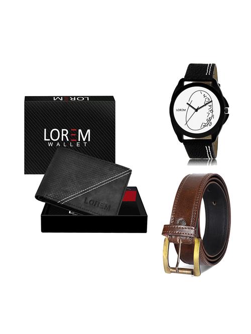 belt, wallet & watch gift combo - 19450409 - Very Small Image - 1