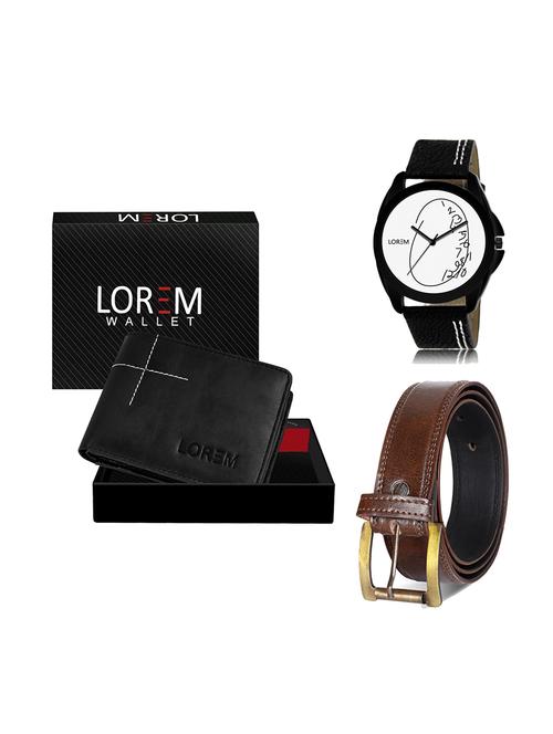 belt, wallet & watch gift combo - 19450414 - Very Small Image - 1