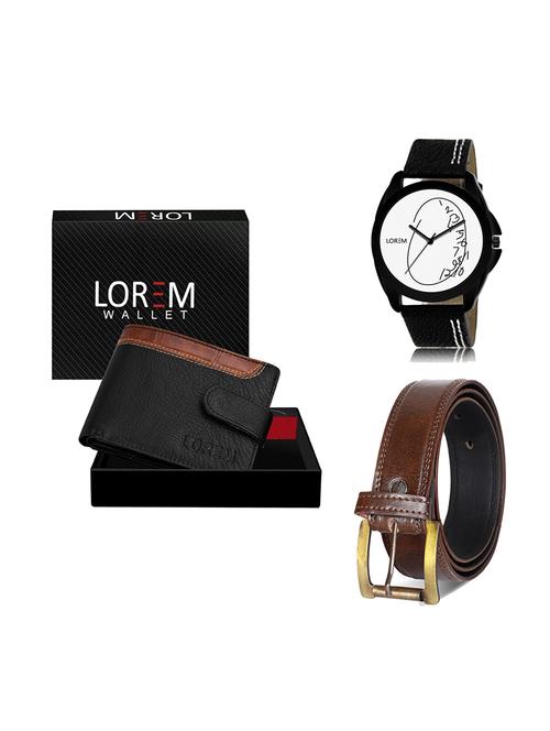 belt, wallet & watch gift combo - 19450419 - Very Small Image - 1