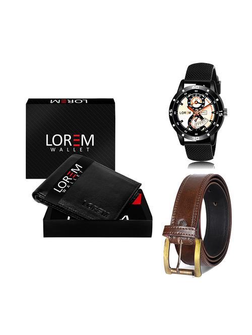 belt, wallet & watch gift combo - 19450434 - Very Small Image - 1