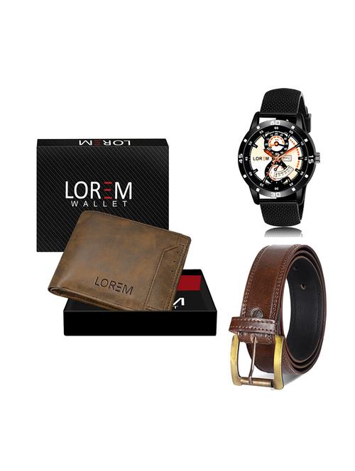 belt, wallet & watch gift combo - 19450443 - Very Small Image - 1
