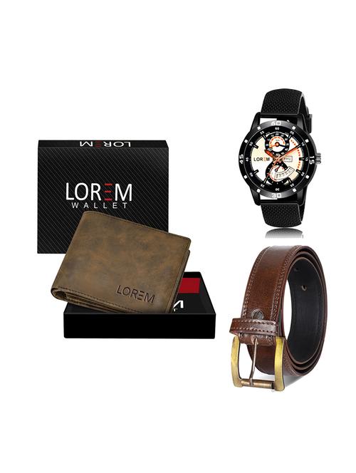 belt, wallet & watch gift combo - 19450444 - Very Small Image - 1