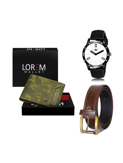 belt, wallet & watch gift combo - 19450480 - Very Small Image - 1