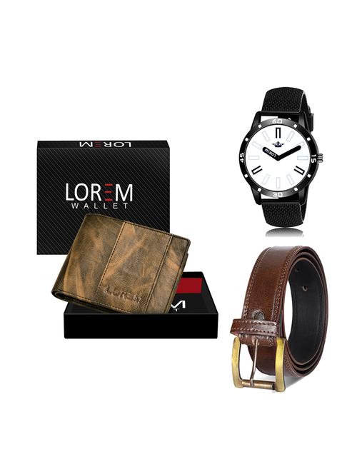 belt, wallet & watch gift combo - 19450484 - Very Small Image - 1