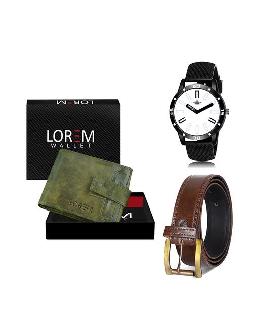 belt, wallet & watch gift combo - 19450486 - Very Small Image - 1