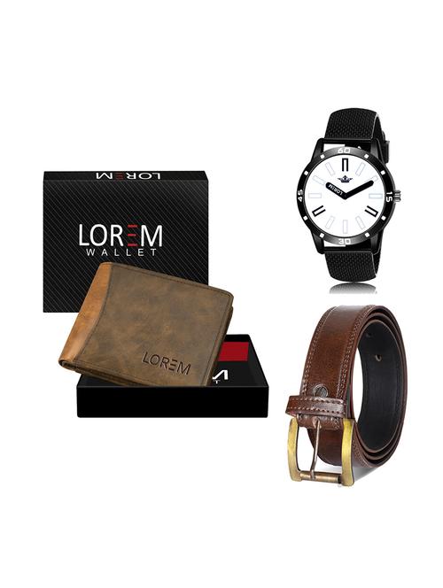 belt, wallet & watch gift combo - 19450490 - Very Small Image - 1