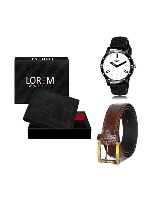 belt, wallet & watch gift combo - 19450495 - Very Small Image - 1