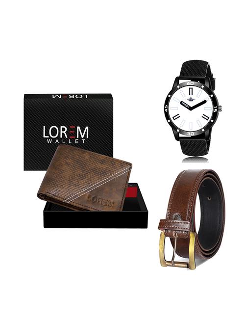 belt, wallet & watch gift combo - 19450496 - Very Small Image - 1