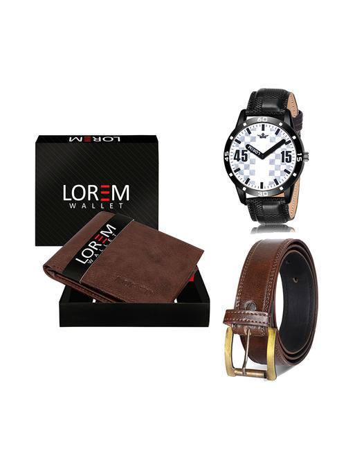 belt, wallet & watch gift combo - 19450521 - Very Small Image - 1