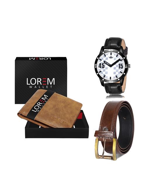 belt, wallet & watch gift combo - 19450522 - Very Small Image - 1