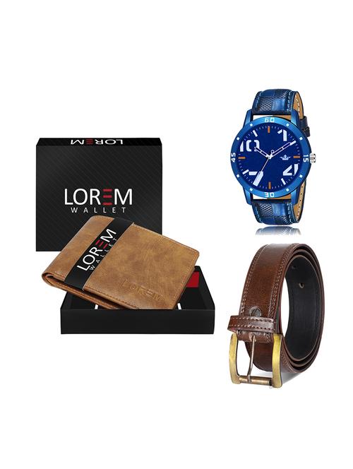 belt, wallet & watch gift combo - 19450567 - Very Small Image - 1