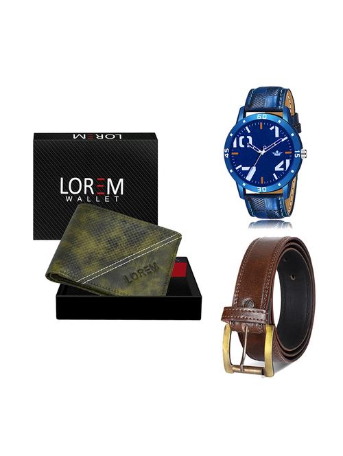 belt, wallet & watch gift combo - 19450588 - Very Small Image - 1