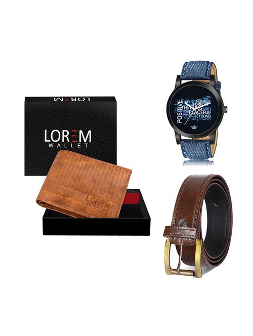 belt, wallet & watch gift combo - 19450628 - Very Small Image - 1