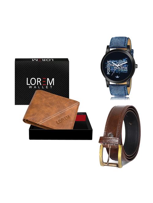 belt, wallet & watch gift combo - 19450632 - Very Small Image - 1