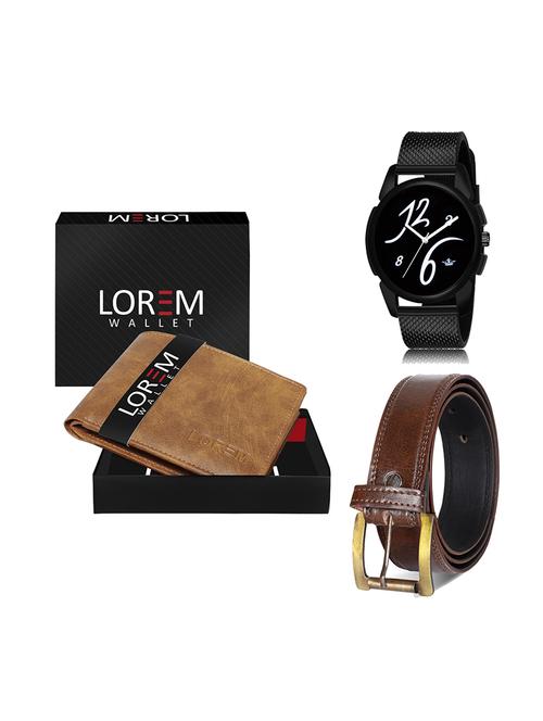 belt, wallet & watch gift combo - 19450657 - Very Small Image - 1