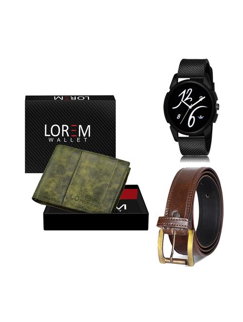 belt, wallet & watch gift combo - 19450662 - Very Small Image - 1