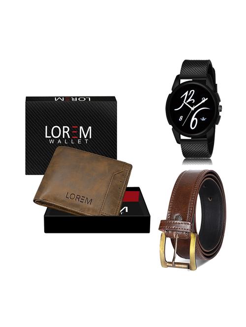 belt, wallet & watch gift combo - 19450668 - Very Small Image - 1