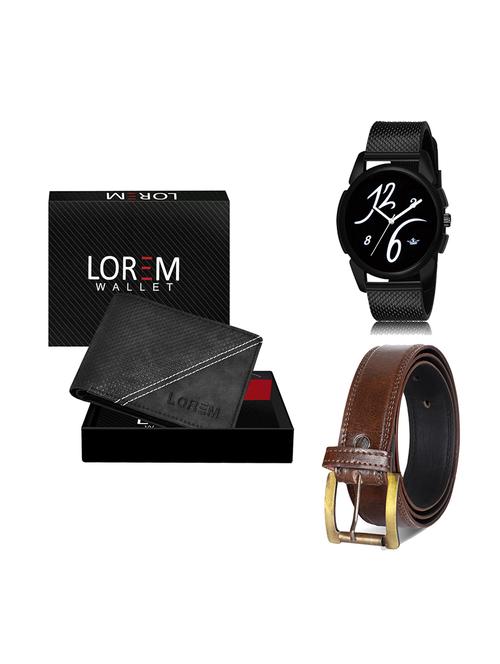 belt, wallet & watch gift combo - 19450679 - Very Small Image - 1