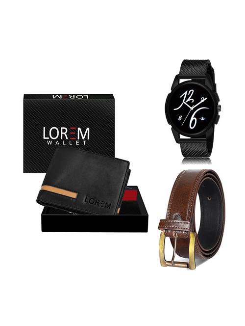 belt, wallet & watch gift combo - 19450686 - Very Small Image - 1
